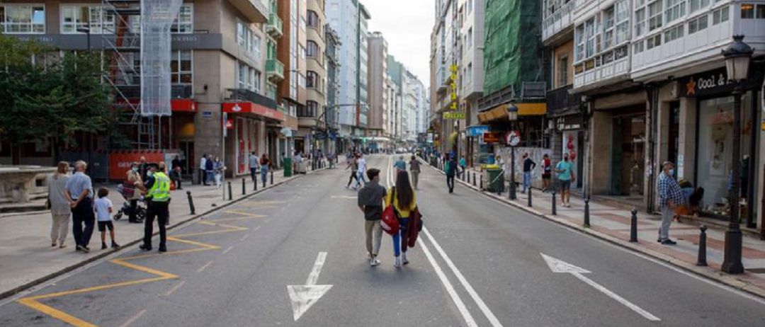 La Calle San Andrés en uno de los días en los que se cerró al tráfico La Calle San Andrés en uno de los días en los que se cerró al tráfico