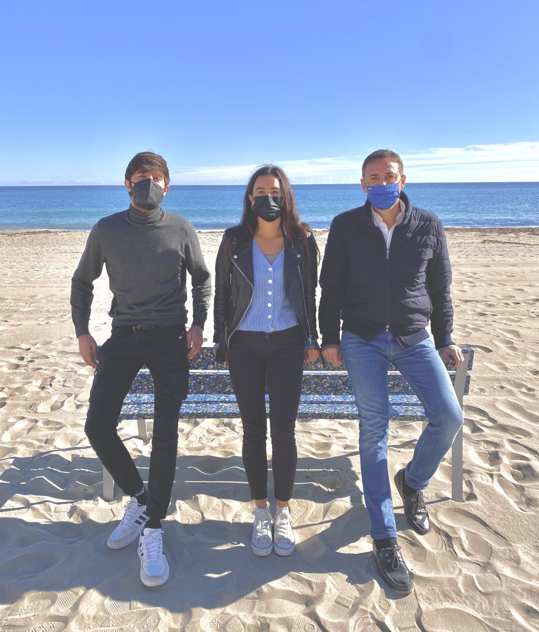 Amaia y Julen Rodríguez, Gravity Wave, y César Sánchez, Diputado Nacional del PP Amaia y Julen Rodríguez, Gravity Wave, y César Sánchez, Diputado Nacional del PP