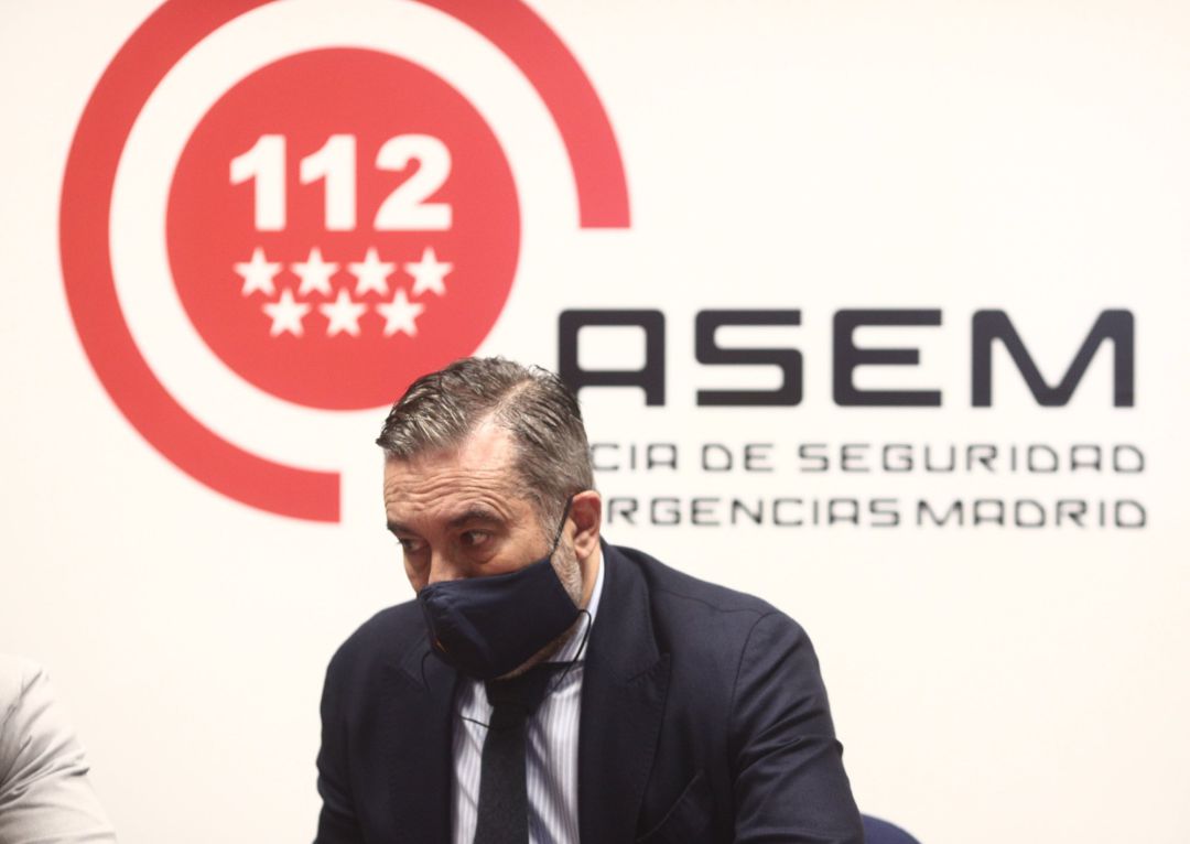 El consejero de Justicia, Interior y Víctimas de la Comunidad, Enrique López durante la reunión del Plan Territorial de Protección Civil de la Comunidad de Madrid. El consejero de Justicia, Interior y Víctimas de la Comunidad, Enrique López durante la reunión del Plan Territorial de Protección Civil de la Comunidad de Madrid.