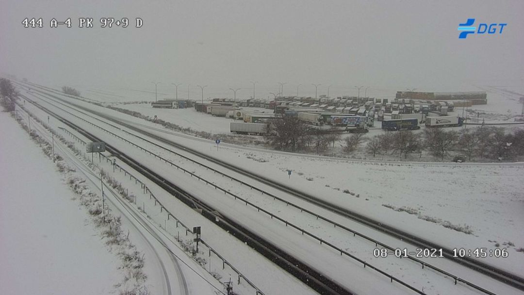 Imagen de la cámara de la DGT en el kilómetro 97 de la Autovía A-4 Imagen de la cámara de la DGT en el kilómetro 97 de la Autovía A-4