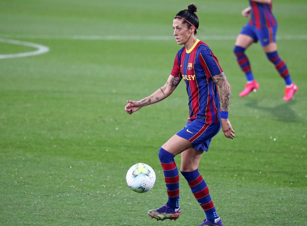 Jenni Hermoso, en acción con el Barcelona Jenni Hermoso, en acción con el Barcelona