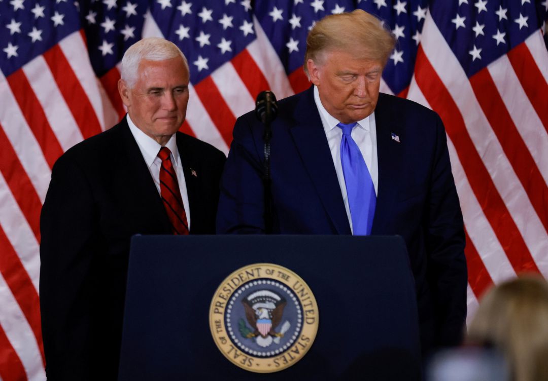 Mike Pence, junto a Donald Trump Mike Pence, junto a Donald Trump