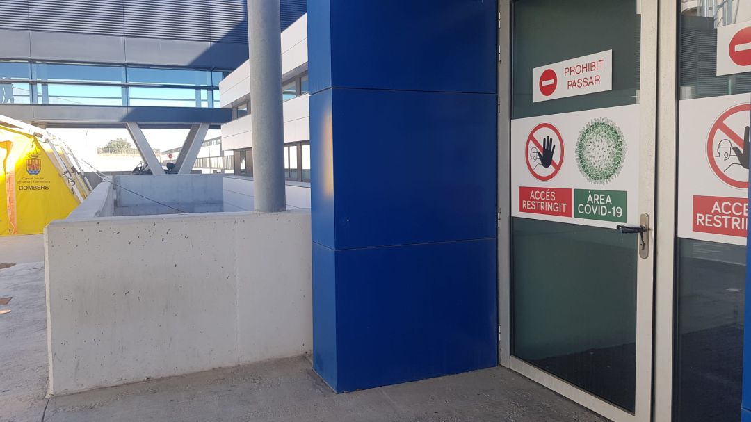 Imagen de la zona covid en urgencias de Can Misses Imagen de la zona covid en urgencias de Can Misses