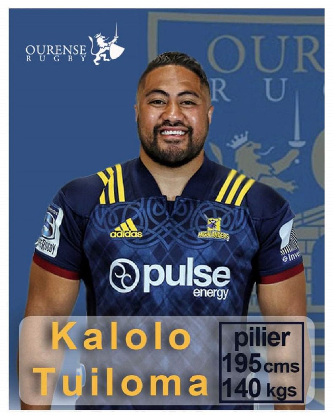 Kalolo Tuiloma, nuevo jugador del Campus Ourense Kalolo Tuiloma, nuevo jugador del Campus Ourense