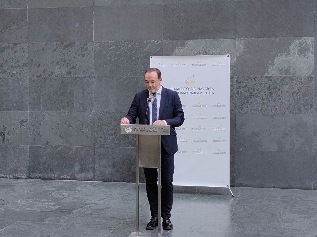 Javier Esparza, líder de Navarra Suma. Javier Esparza, líder de Navarra Suma.