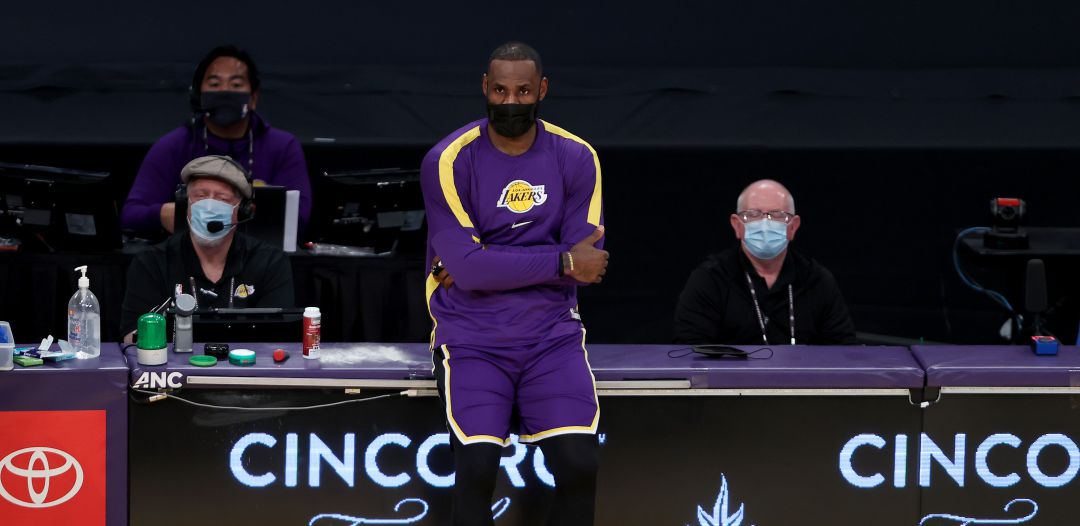 LeBron James, durante un partido de la NBA LeBron James, durante un partido de la NBA