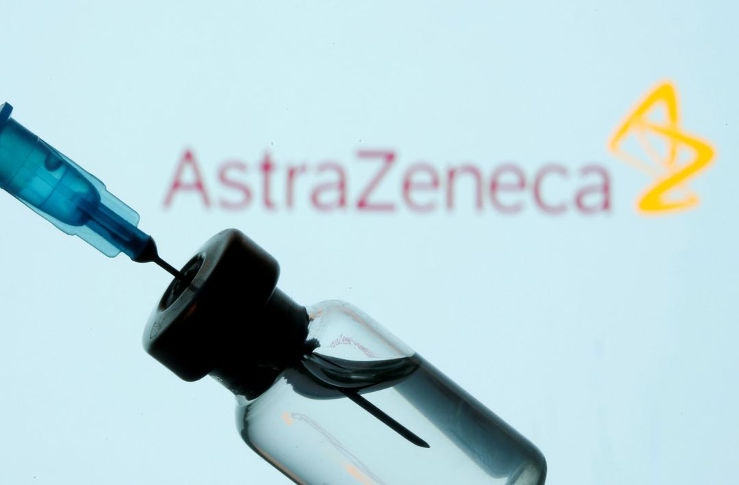 Vial de la vacuna de AstraZeneca. Vial de la vacuna de AstraZeneca.