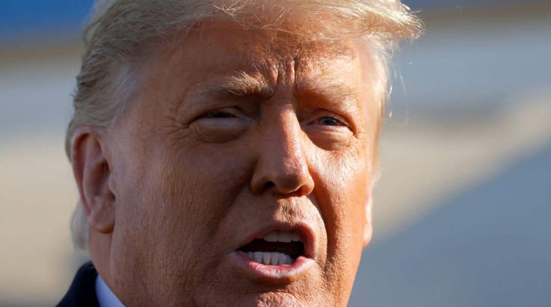 El presidente de los Estados Unidos, Donald Trump, en declaraciones a los medios El presidente de los Estados Unidos, Donald Trump, en declaraciones a los medios