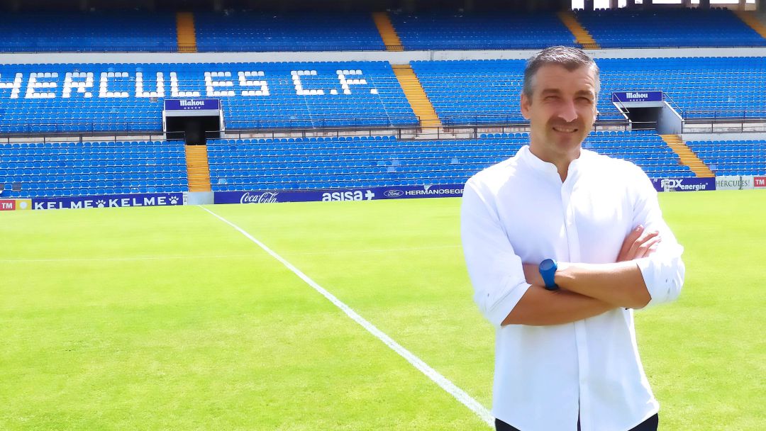 David Cubillo, entrenador del Hércules CF David Cubillo, entrenador del Hércules CF