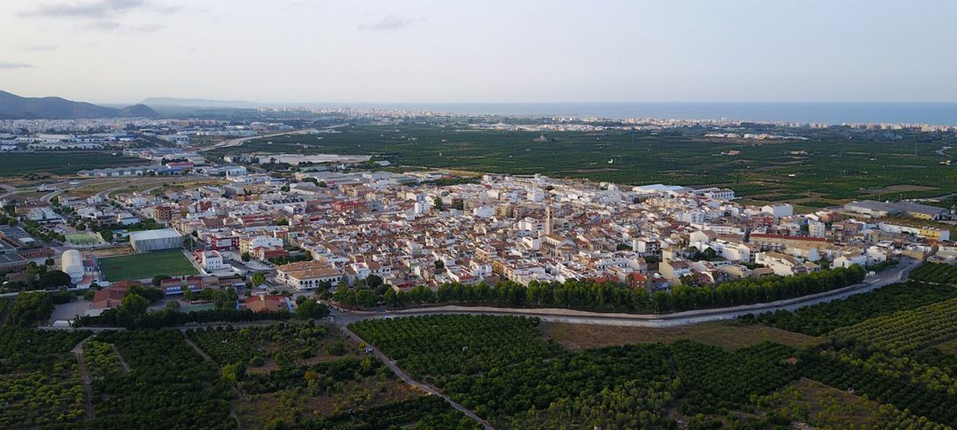 Panorámica del municipio de Bellreguard Panorámica del municipio de Bellreguard