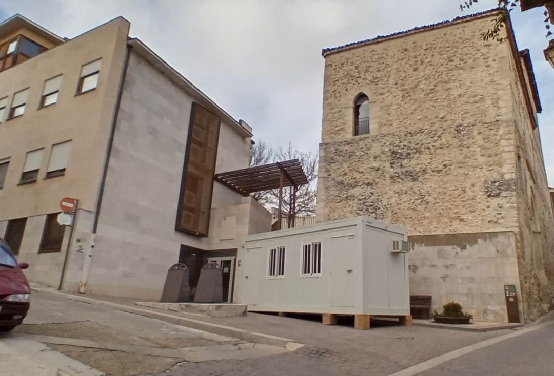 Caseta donde se realizan algunas pruebas de detección de Covid 19 en el Centro de Salud de Cuéllar Caseta donde se realizan algunas pruebas de detección de Covid 19 en el Centro de Salud de Cuéllar