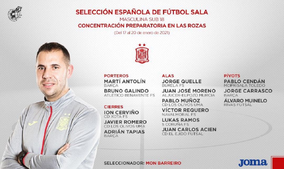 Convocatoria de la selección, con Bruno Galindo Convocatoria de la selección, con Bruno Galindo