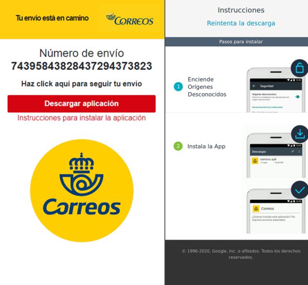Los responsables del ataque te pedirán que te descargues una app. Los responsables del ataque te pedirán que te descargues una app.