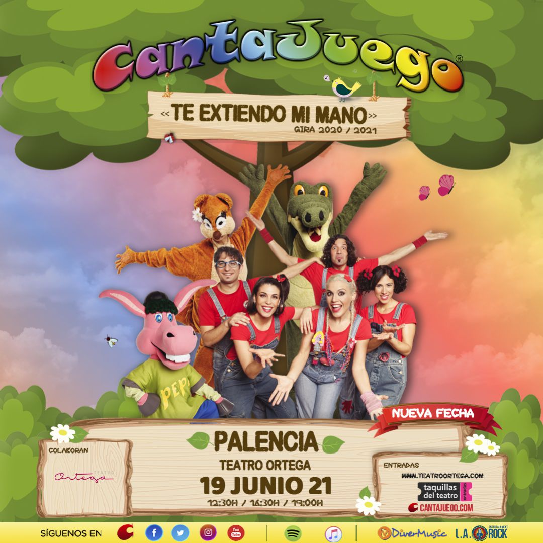 'Te extiendo mi mano' de CantaJuego el 19 de junio en Palencia 'Te extiendo mi mano' de CantaJuego el 19 de junio en Palencia