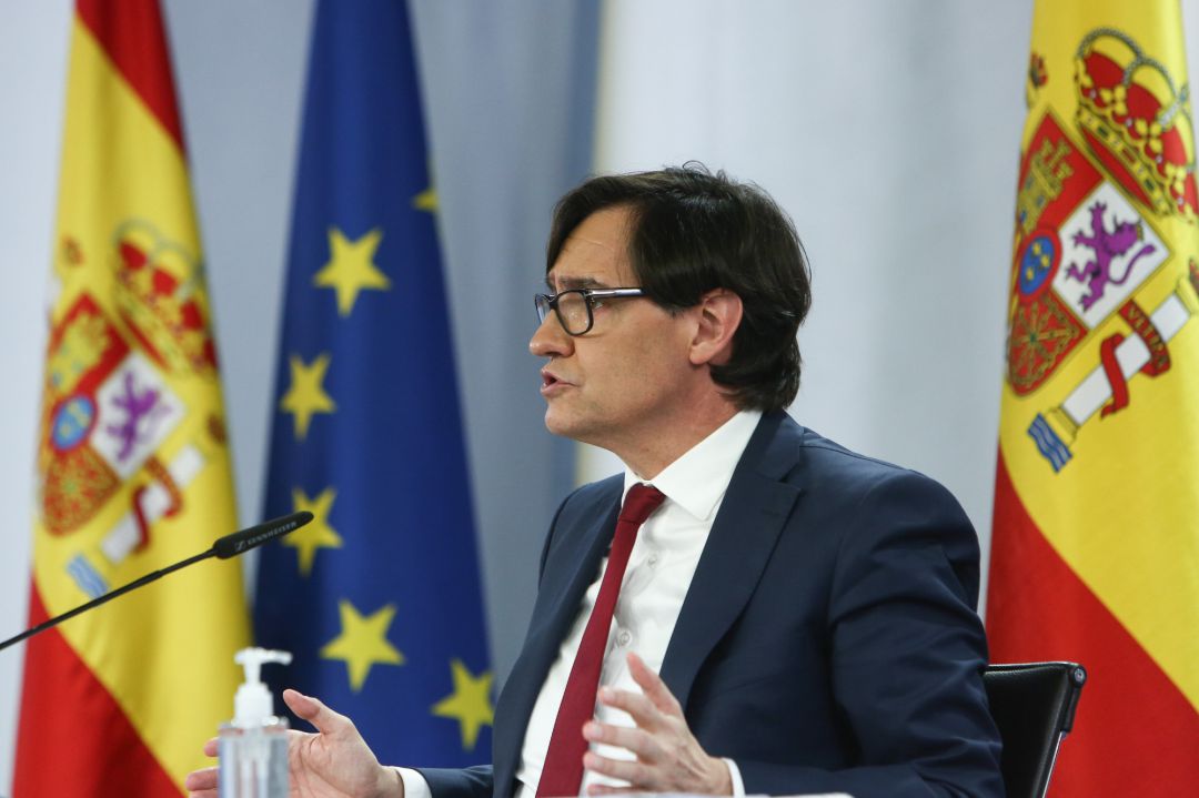El ministro de Sanidad, Salvador Illa, comparece en rueda de prensa, tras la reunión del Consejo Interterritorial. El ministro de Sanidad, Salvador Illa, comparece en rueda de prensa, tras la reunión del Consejo Interterritorial.
