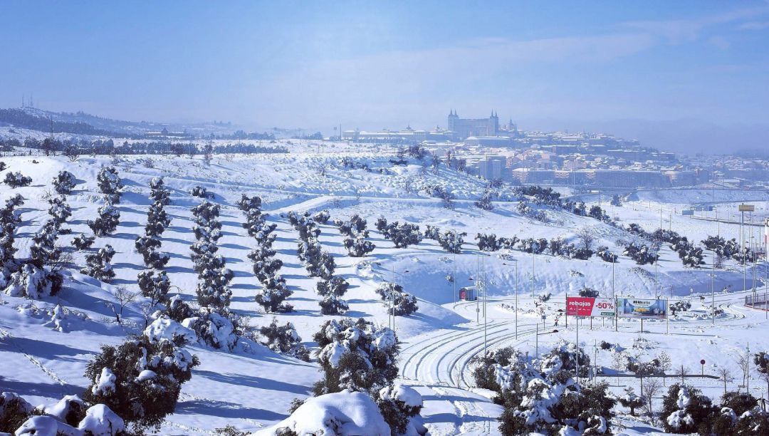 Toledo nevado por la borrasca 'Filomena'. Toledo nevado por la borrasca 'Filomena'.