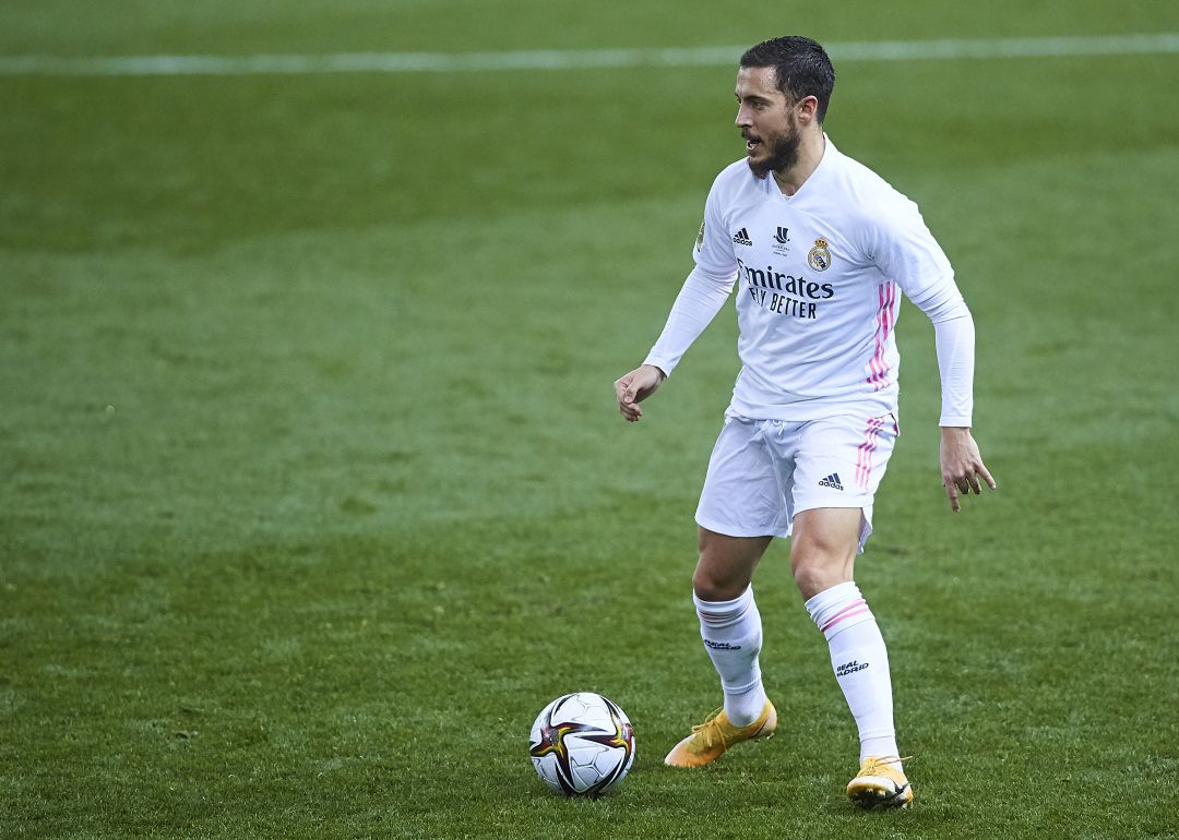 Hazard, durante el partido contra el Athletic. Hazard, durante el partido contra el Athletic.