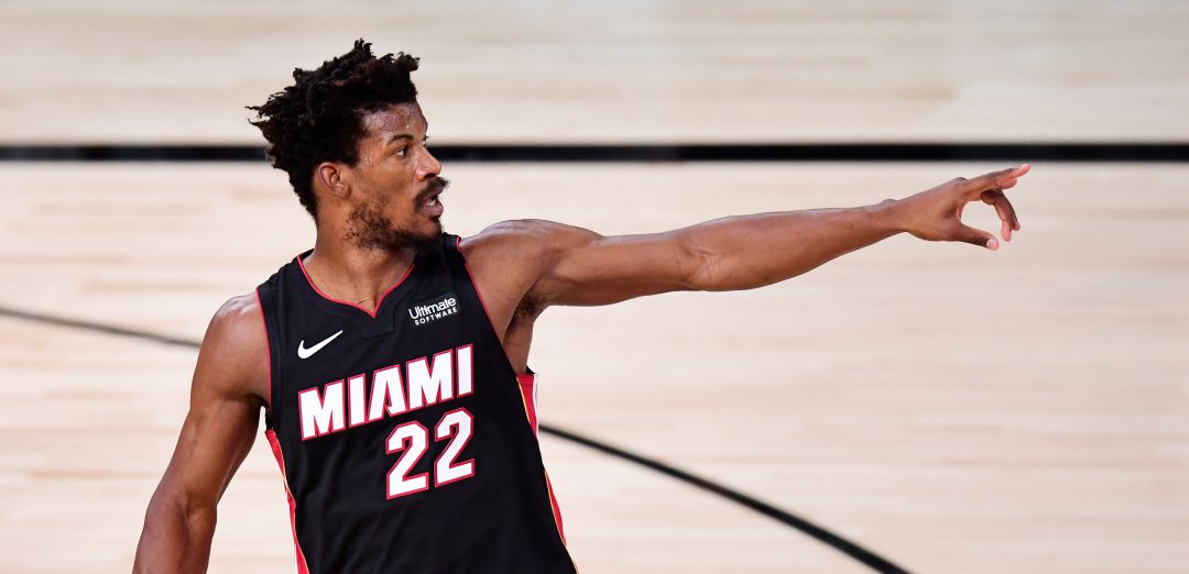 Jimmy Butler, durante un partido de Miami Heat Jimmy Butler, durante un partido de Miami Heat