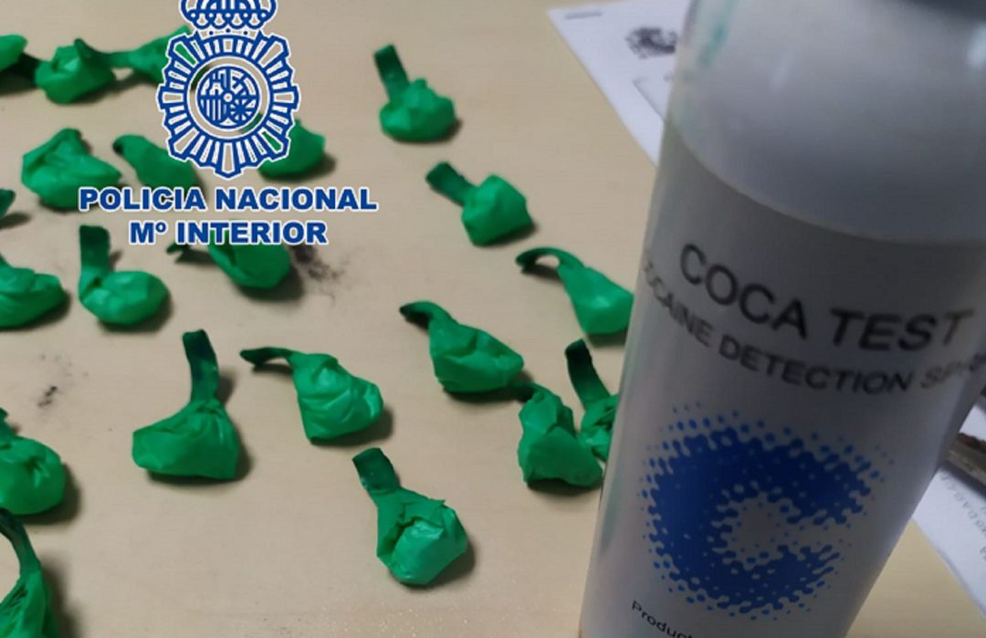 Parte del alijo intervenido. Parte del alijo intervenido.