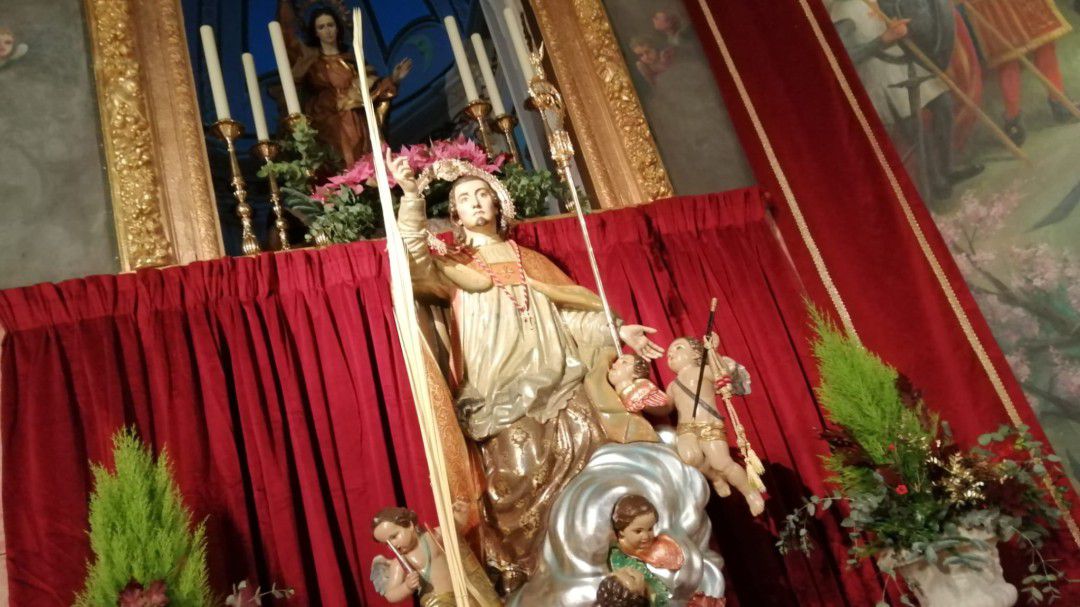 San Blas en la Iglesia parroquial de Sax San Blas en la Iglesia parroquial de Sax