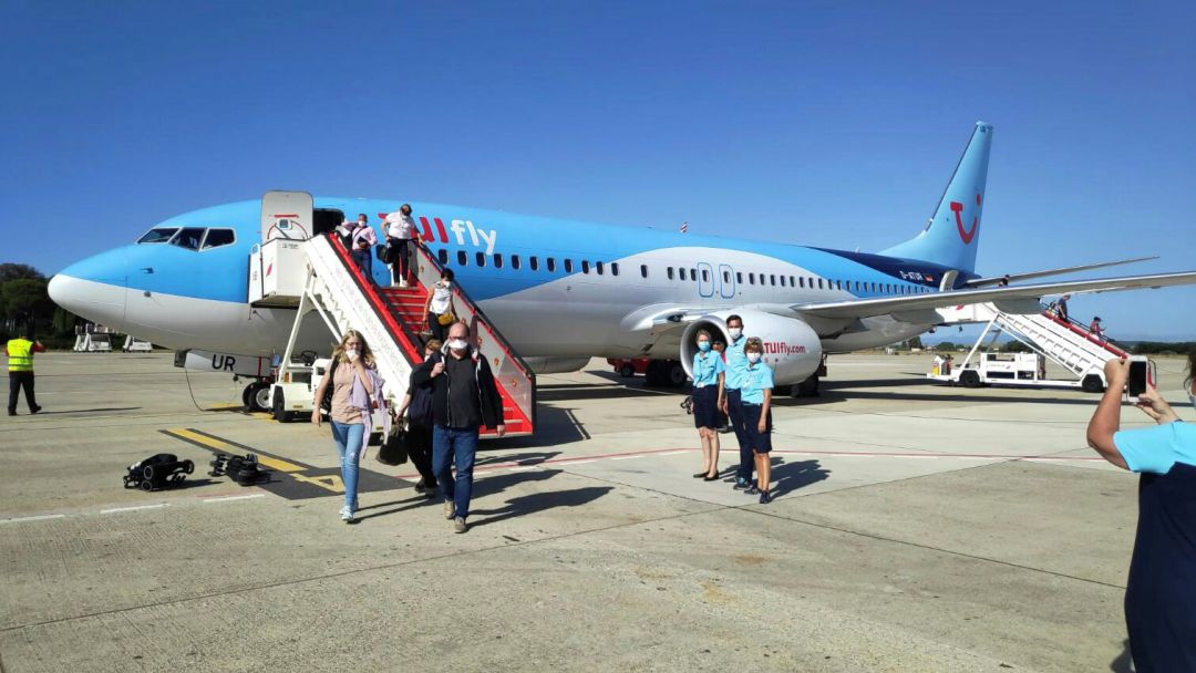Uno de los vuelos que aterrizó en 2020 en el aeropuerto de Jerez Uno de los vuelos que aterrizó en 2020 en el aeropuerto de Jerez