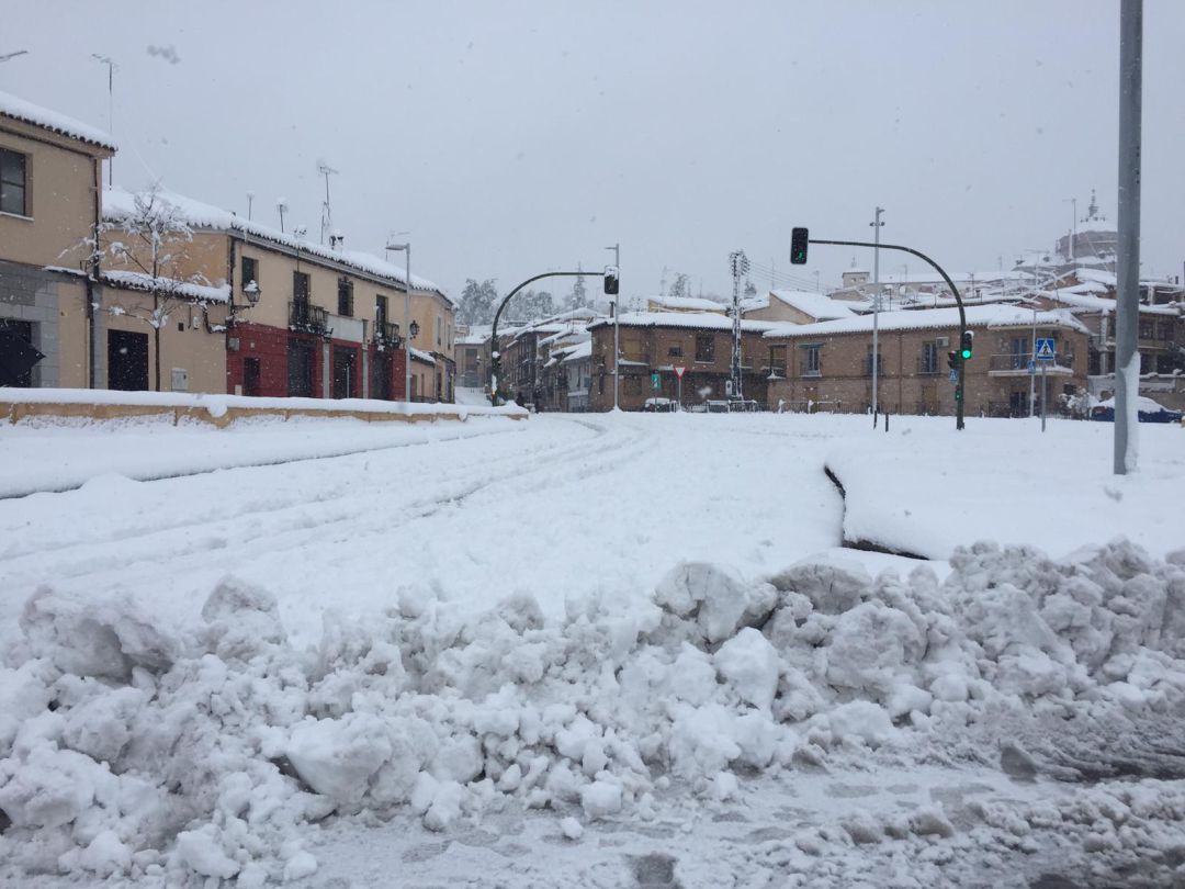 Imagen de la nevada caída en Toledo Imagen de la nevada caída en Toledo