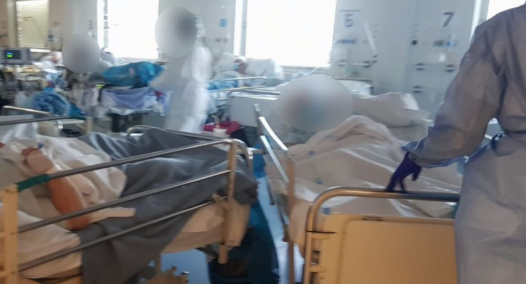 Imágenes de una sala de urgencias de pacientes COVID en La Paz Imágenes de una sala de urgencias de pacientes COVID en La Paz