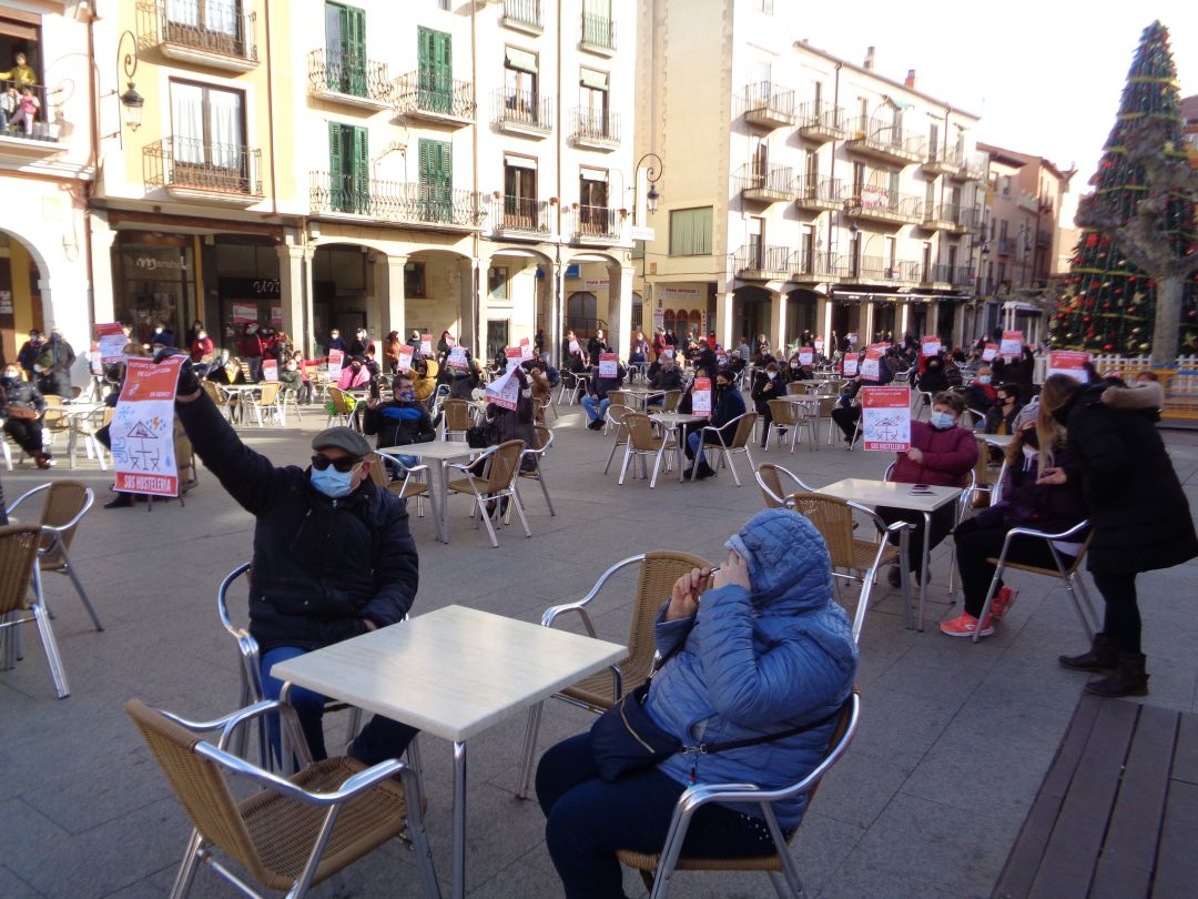 Imagen de archivo de la manifestación del sector hostelero del 3 de diciembre pasado Imagen de archivo de la manifestación del sector hostelero del 3 de diciembre pasado
