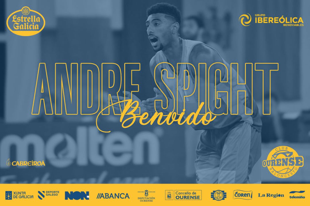 El Club Ourense Baloncesto, ficha al alero norteamericano con pasaporte armenio, Andre Spight. El Club Ourense Baloncesto, ficha al alero norteamericano con pasaporte armenio, Andre Spight.