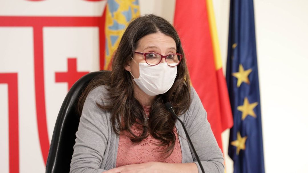 La vicepresidenta Oltra en su comparecencia tras la reunión del pleno del Consell La vicepresidenta Oltra en su comparecencia tras la reunión del pleno del Consell