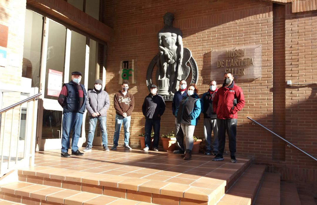 Artistas carroceros en la sede del Museo del Artista Fallero Artistas carroceros en la sede del Museo del Artista Fallero