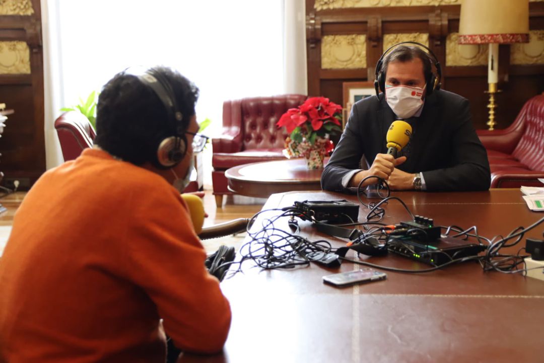 Oscar Puente, durante su intervención en el programa Oscar Puente, durante su intervención en el programa