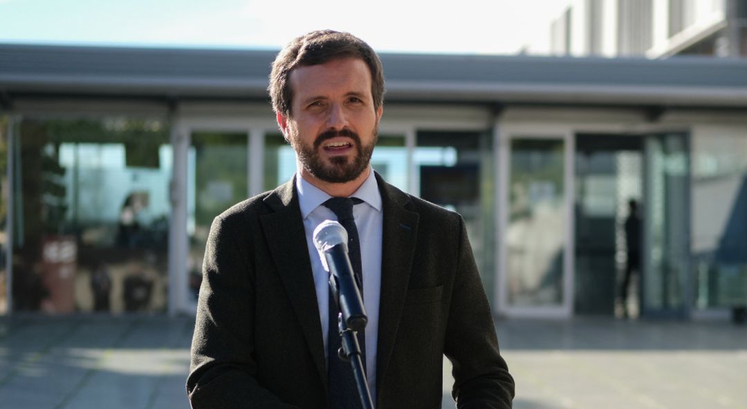 El presidente del PP, Pablo Casado durante una visita al Instituto Catalán de Investigación Científica en Tarragona el pasado diciembre El presidente del PP, Pablo Casado durante una visita al Instituto Catalán de Investigación Científica en Tarragona el pasado diciembre