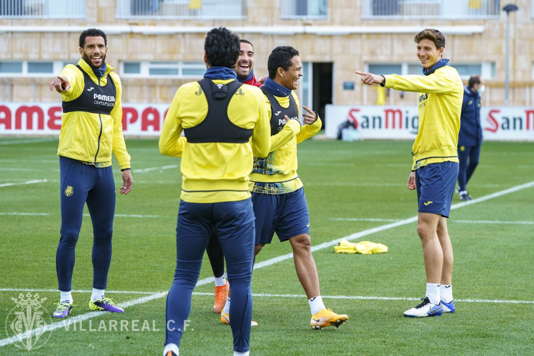 Imagen de uno de los últimos entrenamientos del Villarreal Imagen de uno de los últimos entrenamientos del Villarreal