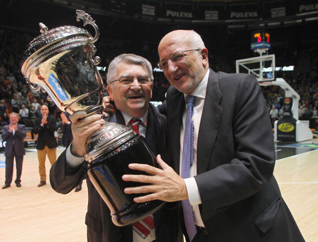 Miki Vukovic, junto a Juan Roig. Miki Vukovic, junto a Juan Roig.