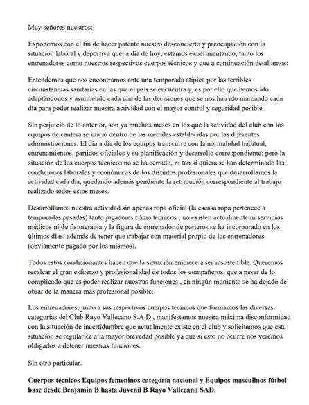 Comunicado de denuncia Comunicado de denuncia