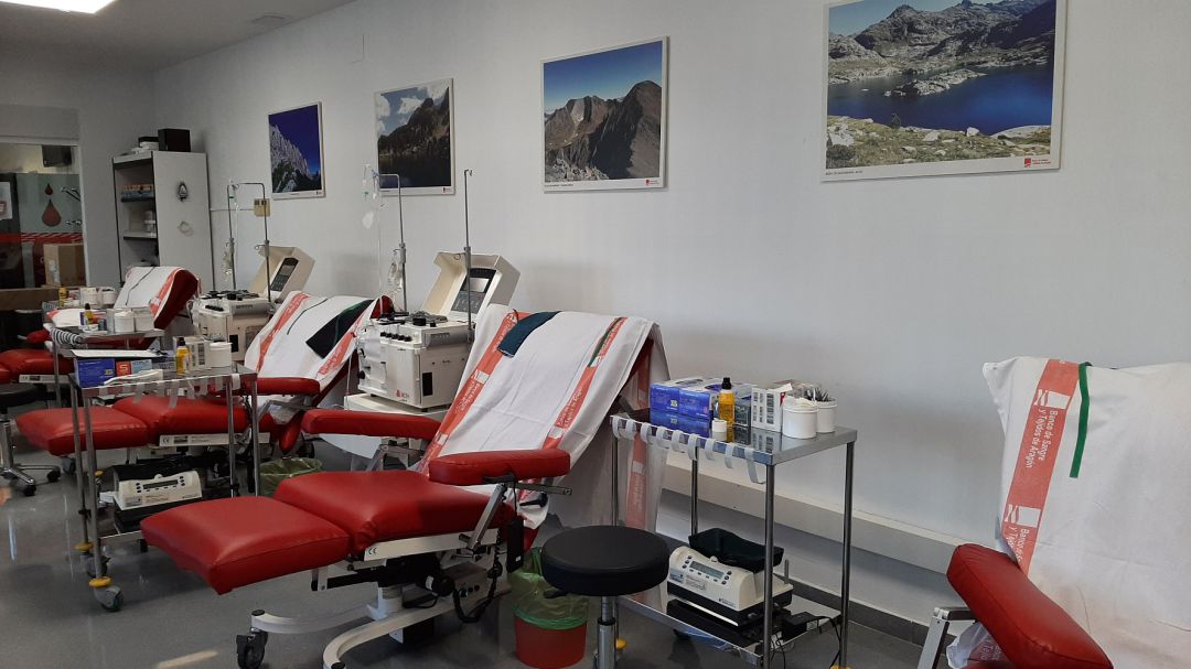 Sala de donación en el Banco de Sangre Sala de donación en el Banco de Sangre
