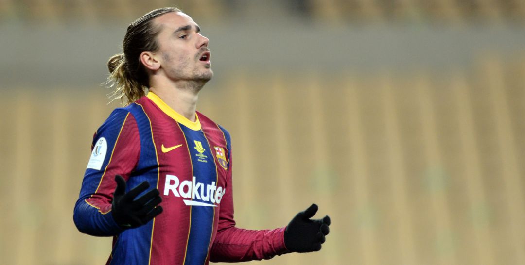 Antoine Griezmann, durante la Supercopa de España Antoine Griezmann, durante la Supercopa de España