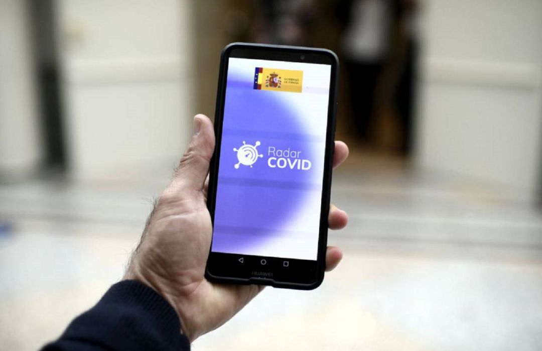 Imagen de la app Radar Covid. Imagen de la app Radar Covid.