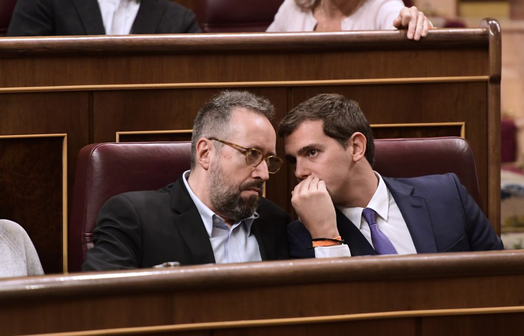 Girauta, junto a Albert Rivera, en una imagen de archivo Girauta, junto a Albert Rivera, en una imagen de archivo