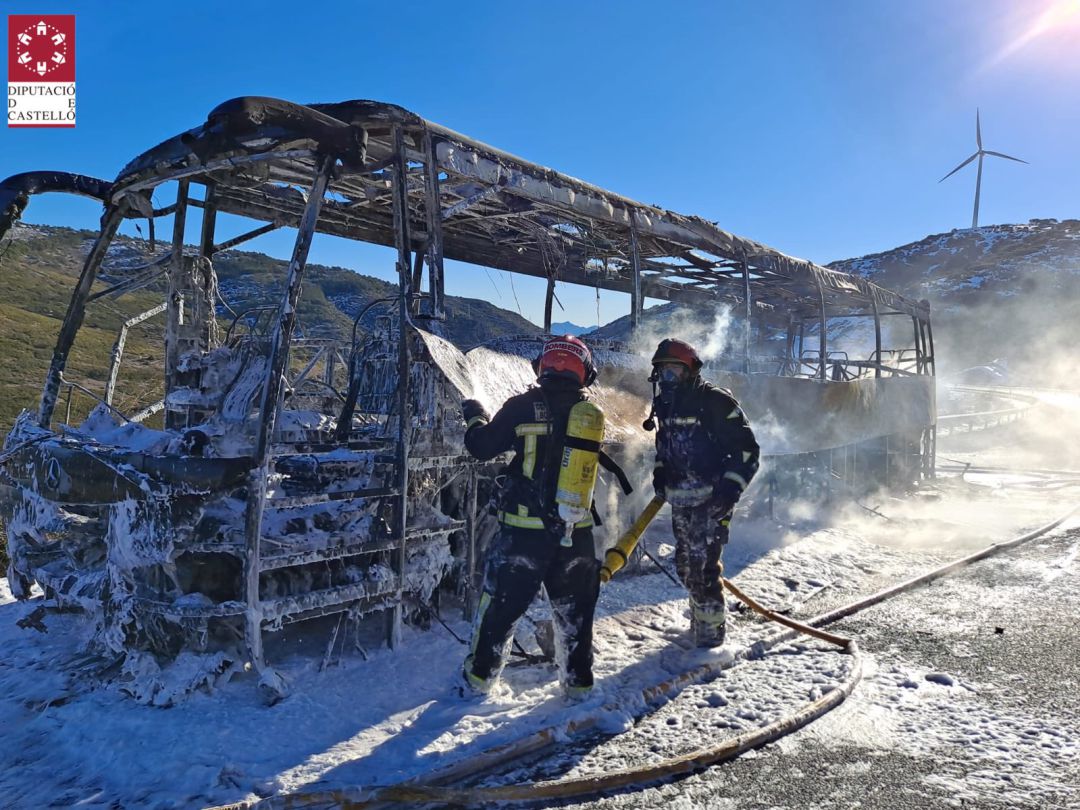Incendio autobús en Barracas Incendio autobús en Barracas