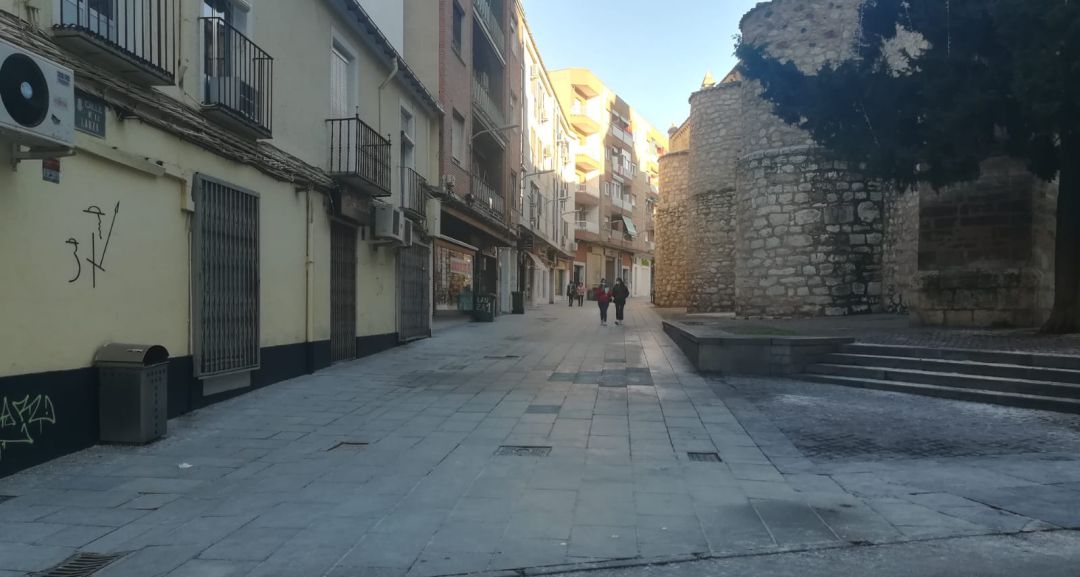 Imagen de archivo de una de las calles de Ciudad Real Imagen de archivo de una de las calles de Ciudad Real