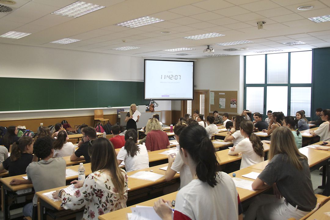 Aula de exámenes. Imagen de archivo Aula de exámenes. Imagen de archivo