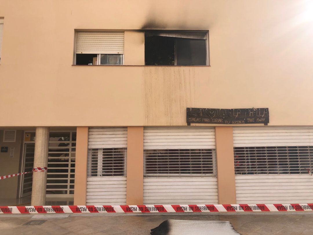 Incendio en un primer piso Incendio en un primer piso
