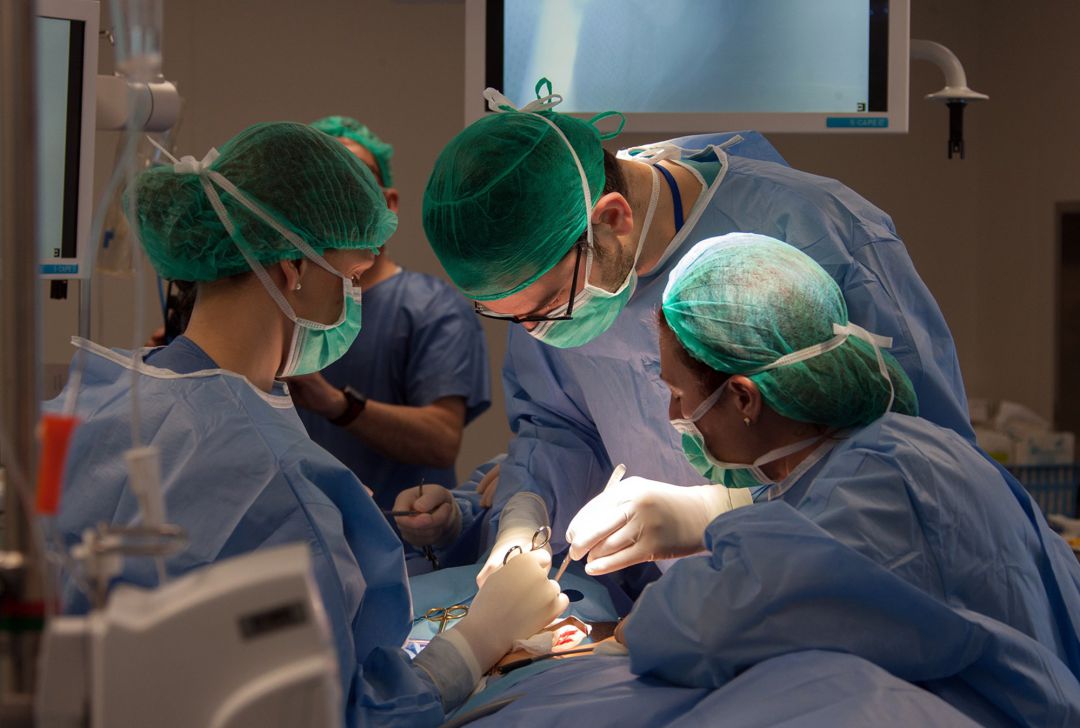 Médicos operando a un paciente Médicos operando a un paciente