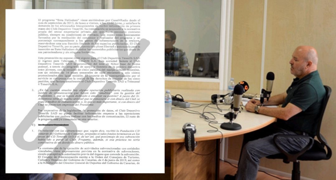 Imagen de una visita de Miguel Concepción a su propia emisora de radio para ser entrevistado en el programa oficial del CD Tenerife. Imagen de una visita de Miguel Concepción a su propia emisora de radio para ser entrevistado en el programa oficial del CD Tenerife.