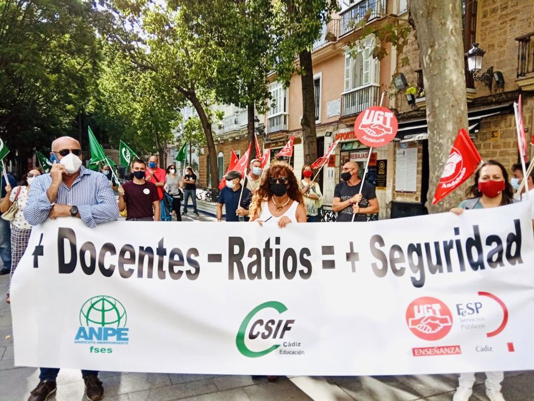 Una de las concentraciones en las que participa UGT Enseñanza Una de las concentraciones en las que participa UGT Enseñanza