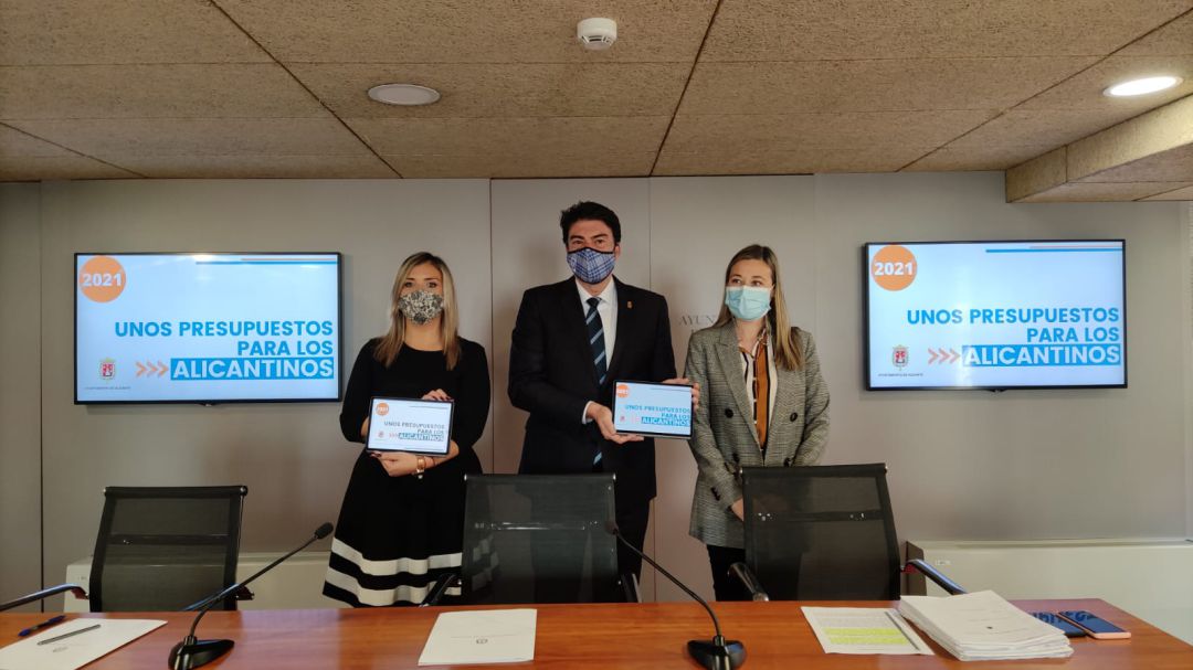 Imagen de archivo de la presentación del borrador de los presupuestos municipales de 2021 Imagen de archivo de la presentación del borrador de los presupuestos municipales de 2021