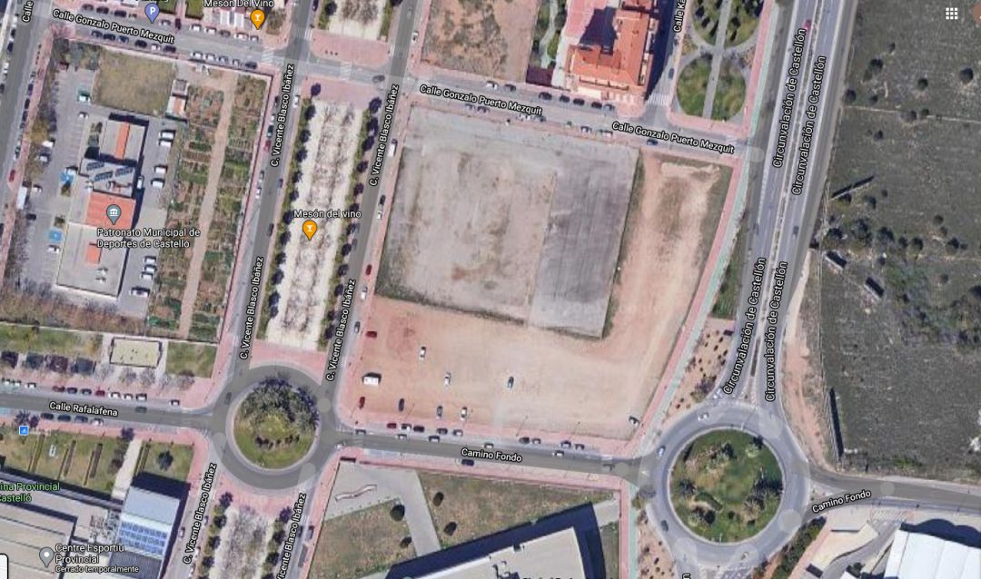 Solar previsto para la construcción del conservatorio de Castelló Solar previsto para la construcción del conservatorio de Castelló