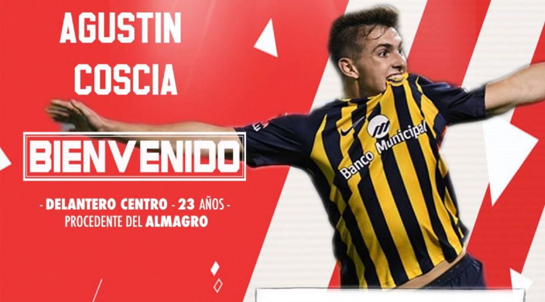 Agustín Coscia, nuevo jugador rojiblanco Agustín Coscia, nuevo jugador rojiblanco